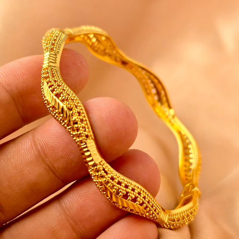 Dubai Turkish Gold Plated Bridal Bangles ATHLEXES