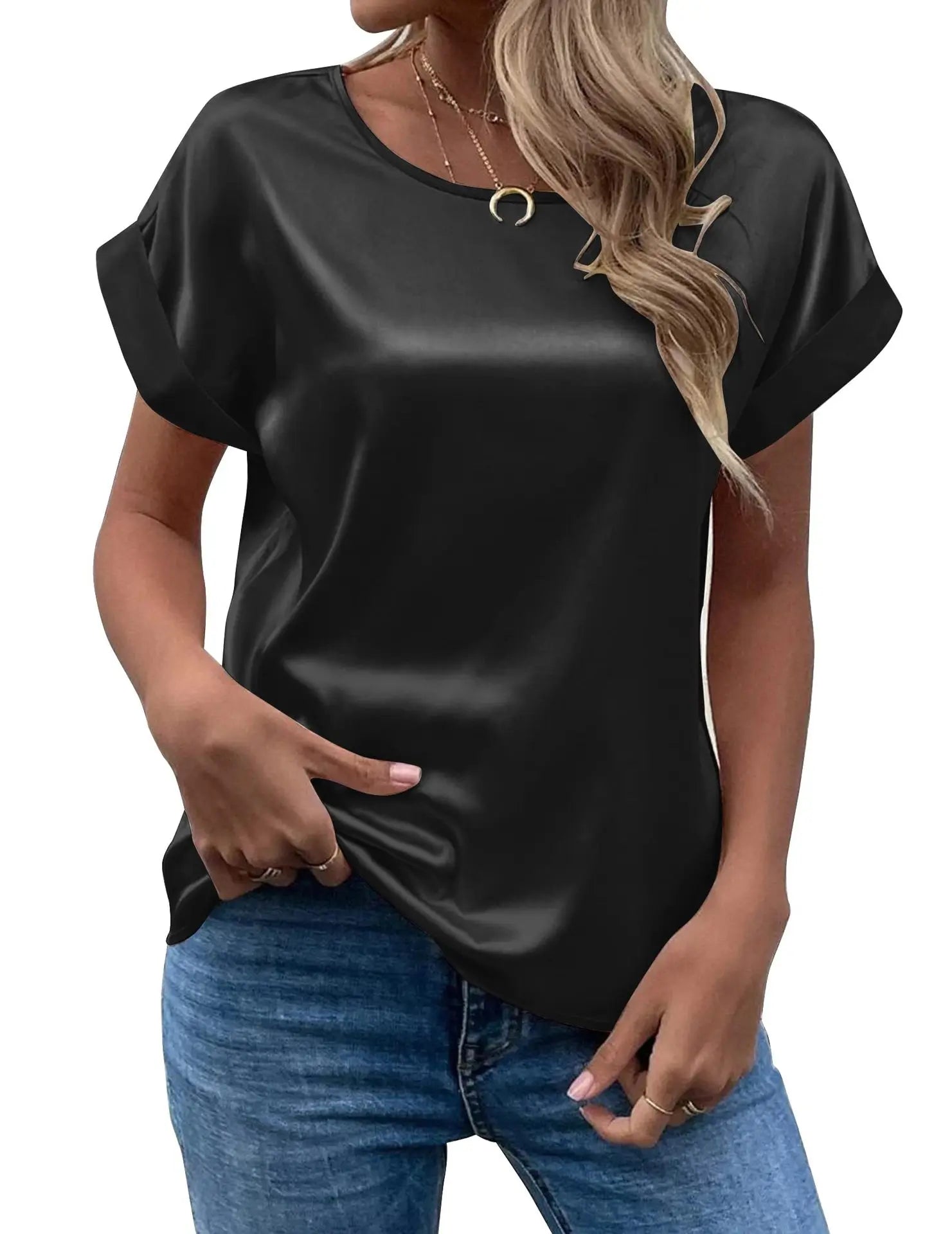 Satin Comfort Women's Casual T-Shirt ATHLEXES