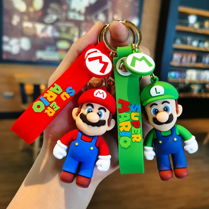 Super Mario Adventure Keychain Set: PVC Collectibles ATHLEXES