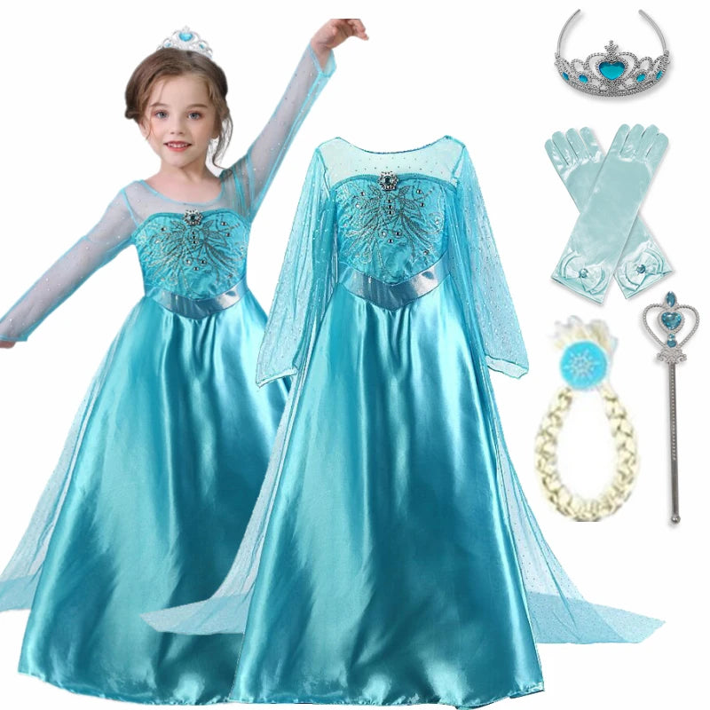 Elsa Enchantment Dress for Girls 3-10 Yrs ATHLEXES