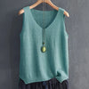 Chic Summer V Neck Knitted Blouse for Women ATHLEXES