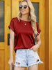 Satin Breeze Loose Fit Summer Blouse ATHLEXES