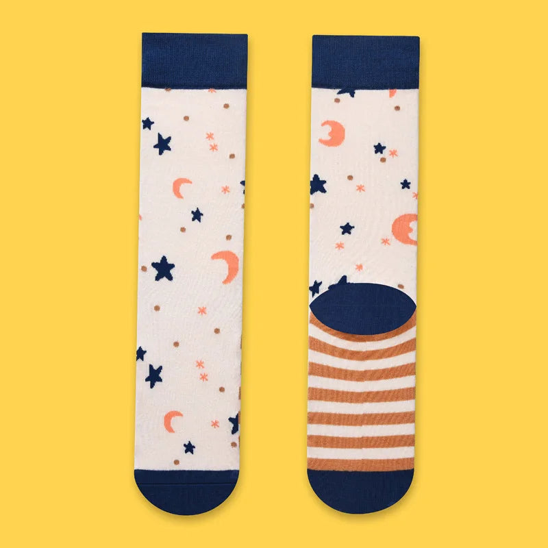 Colorful Cotton Women's Socks - Trendy Hedgehog & Sloth Designs ATHLEXES