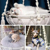 New Pet Hammock Cat Swing Hand Woven Cotton Rope Cats Hanging Basket  Kitten Hanging String Den Indoor Pend Nest Pets Supplies ATHLEXES