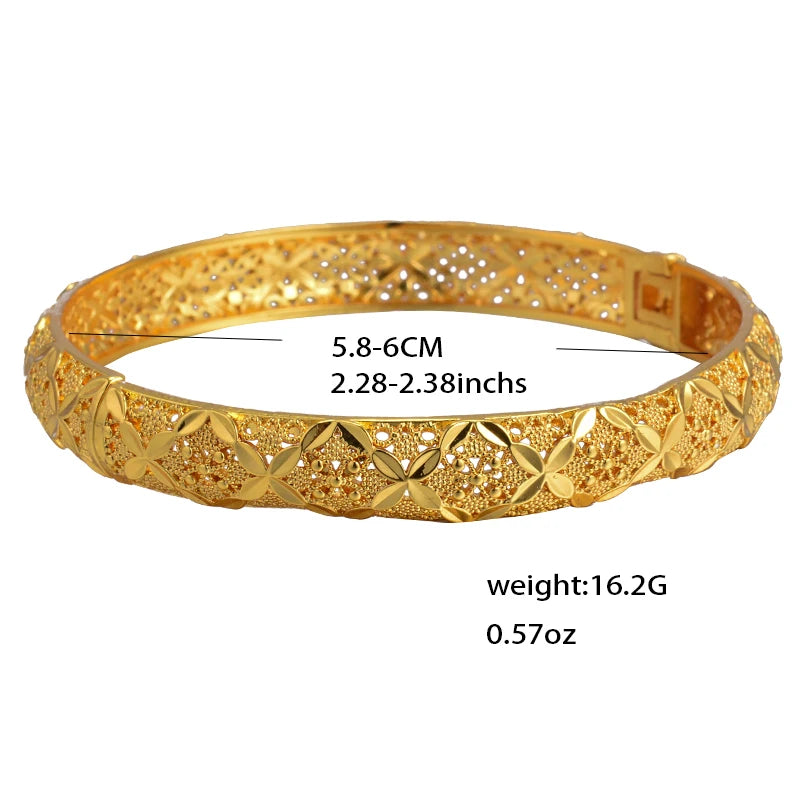 Dubai Turkish Gold Plated Bridal Bangles ATHLEXES