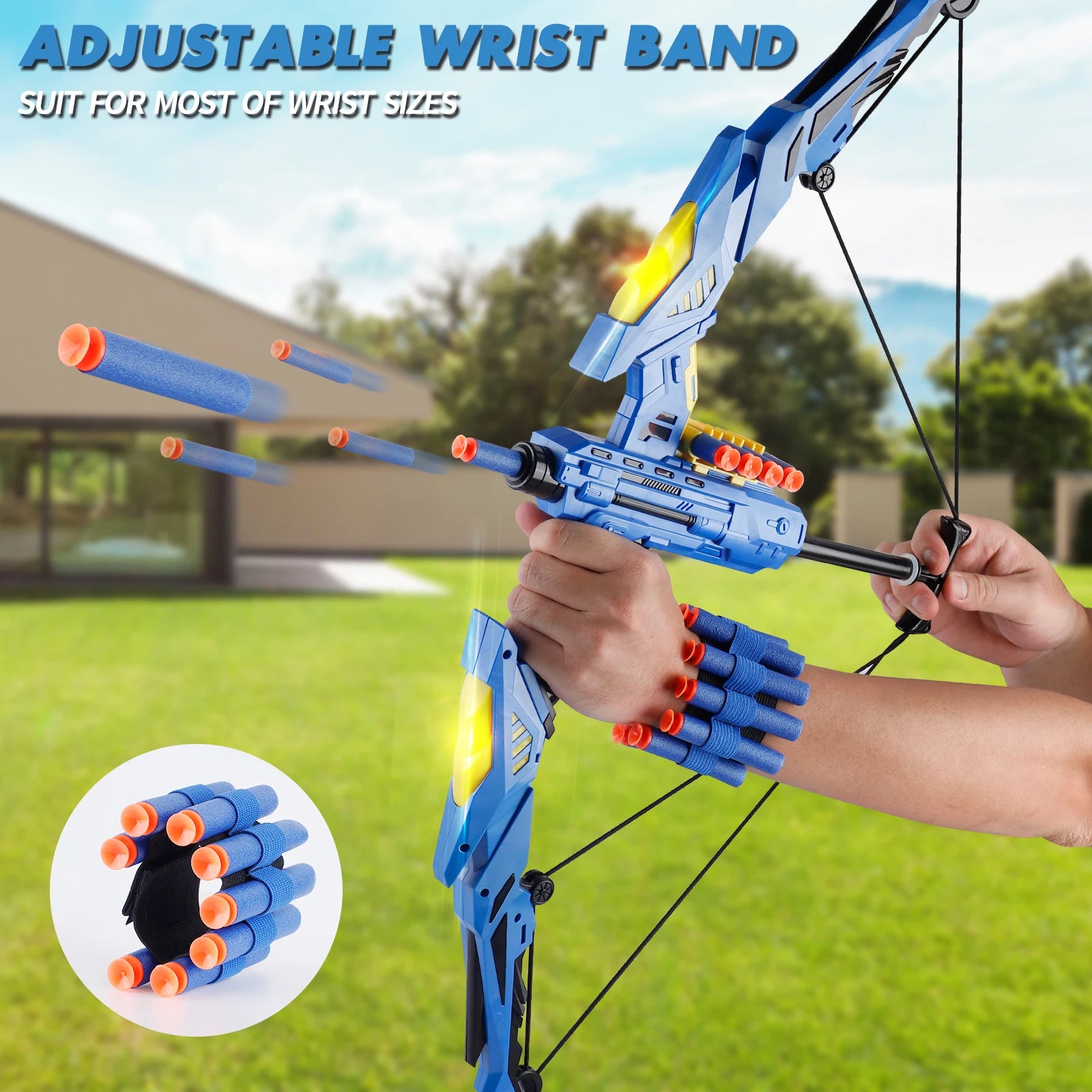 GlowDart LED Archery Toy Set for Kids ATHLEXES