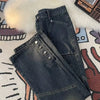 Trendy Y2K Personalized Straight Leg Casual Jeans ATHLEXES