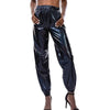 Shiny Holographic High Waist Jogger Pants for Women ATHLEXES