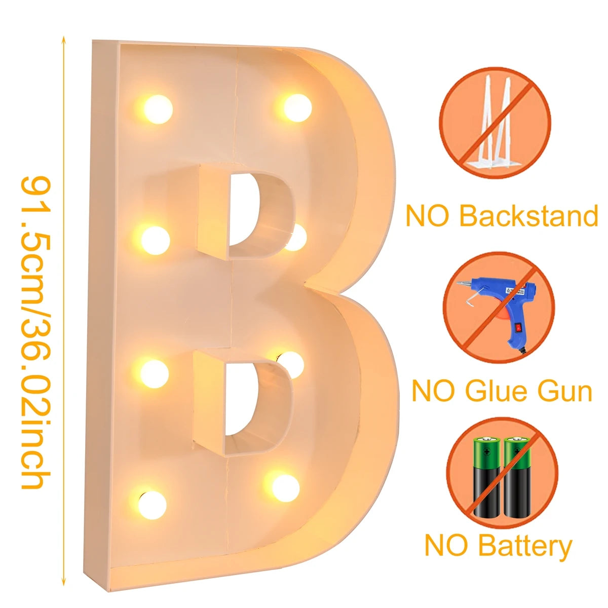 Giant LED Letter Light Box for Events & Decor ATHLEXES