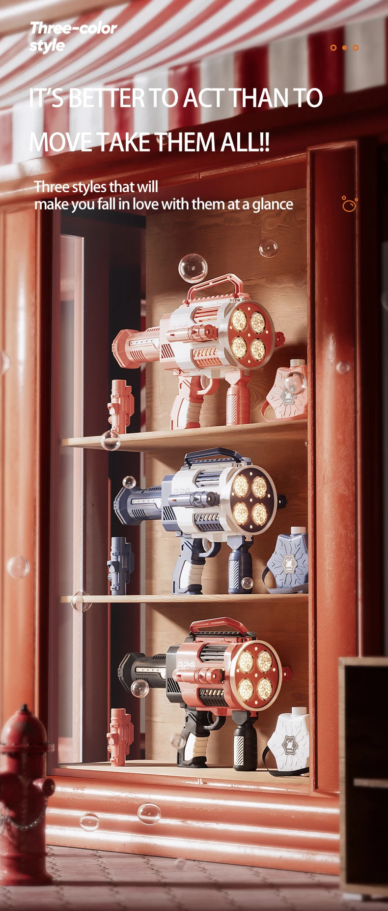 ColorBurst Automatic Bubble Machine Gun ATHLEXES