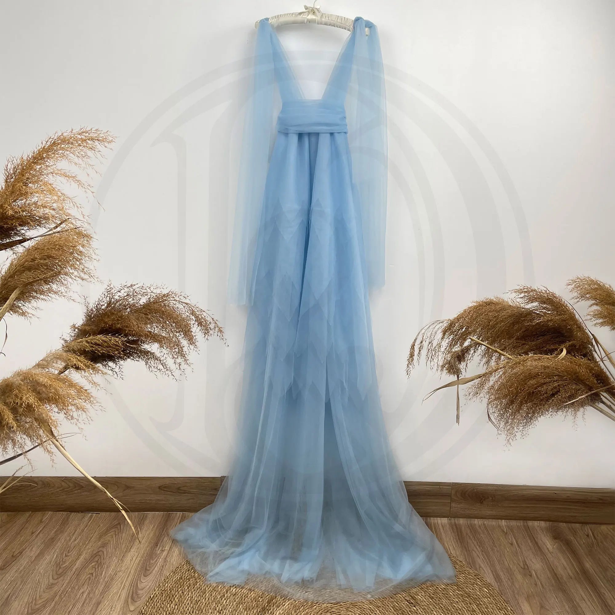 Boho Tulle Maternity Dress for Baby Showers ATHLEXES