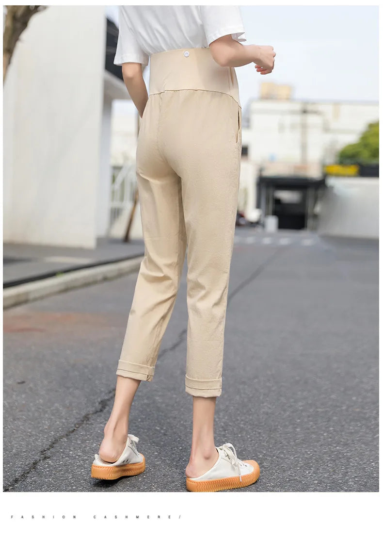 2025 Summer Maternity Loose Fit Casual Trousers ATHLEXES