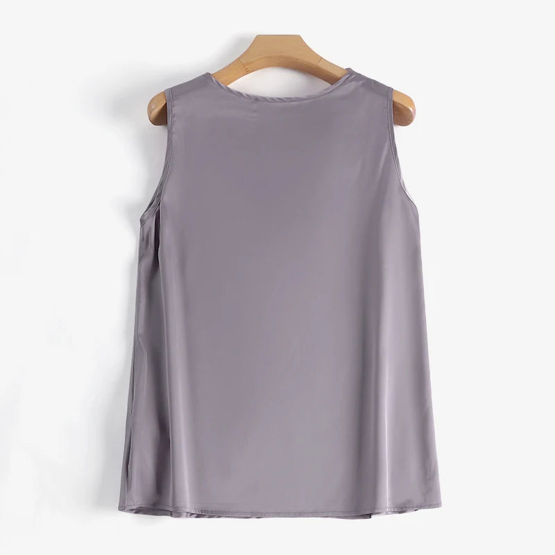 SilkCowl Elegant Satin Tank Top for Women ATHLEXES