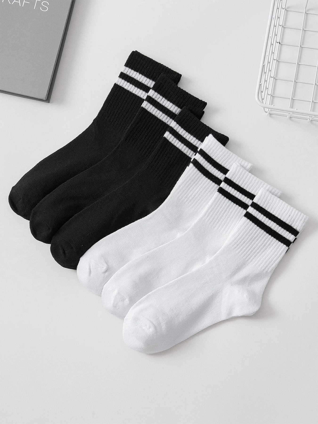 Men's Breathable Business Socks - 6 Pairs Set ATHLEXES