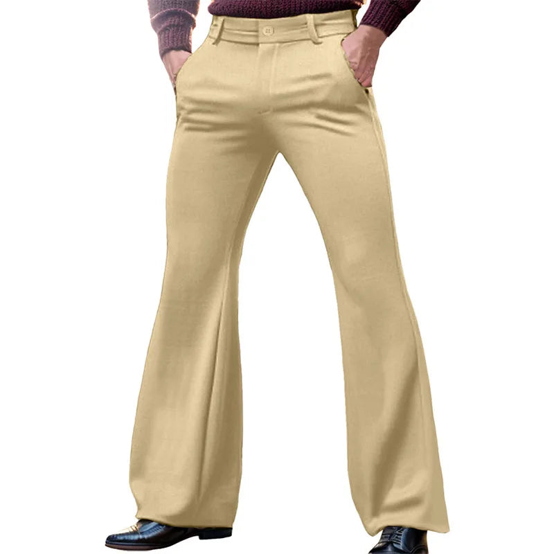 Elegant Plus Size Men's Flare Trousers ATHLEXES