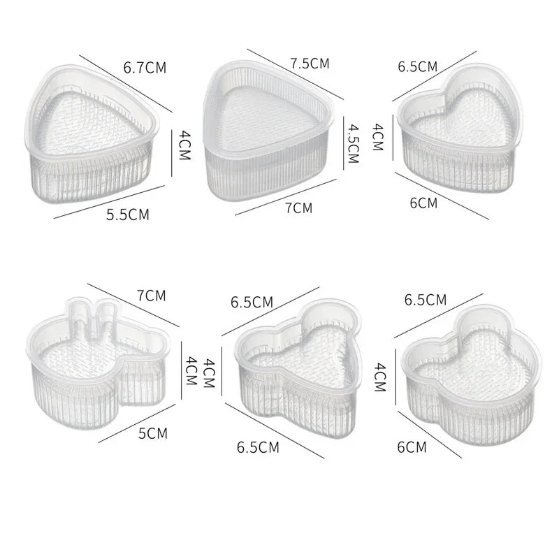 SushiCraft Triangle Mould Set for Onigiri Delights ATHLEXES