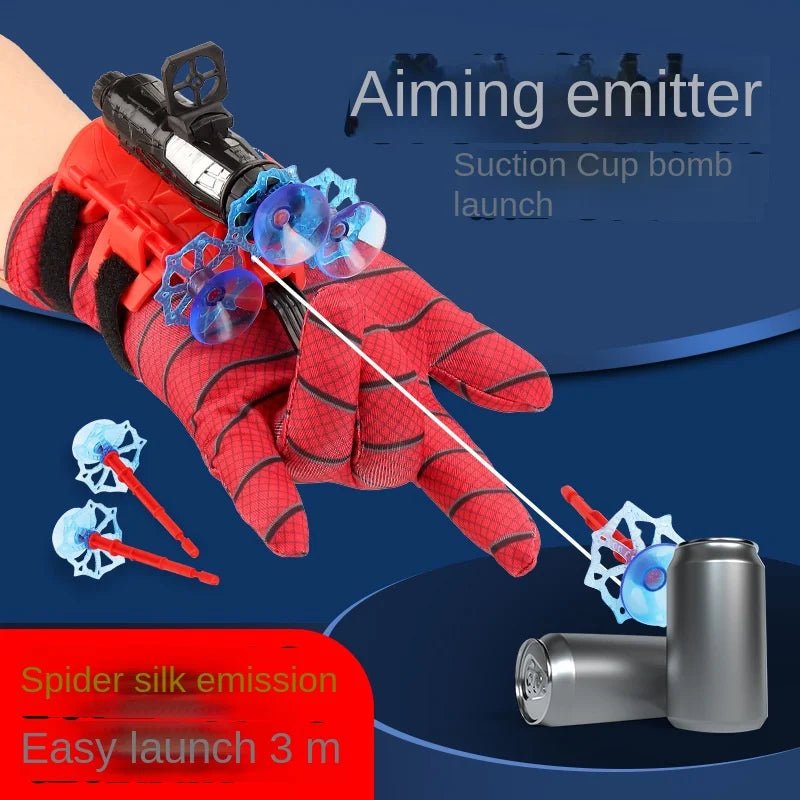 New for Spiderman Action Figure Anime Characters Children Toys Role Play Glove Launcher Set Wrist Toy Set Figures Hobbies ATHLEXES