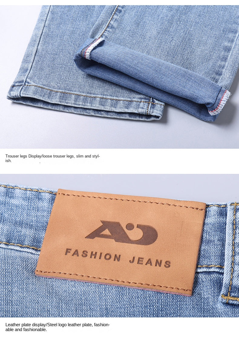 Luxury Classic Slim Fit Stretch Denim Jeans ATHLEXES