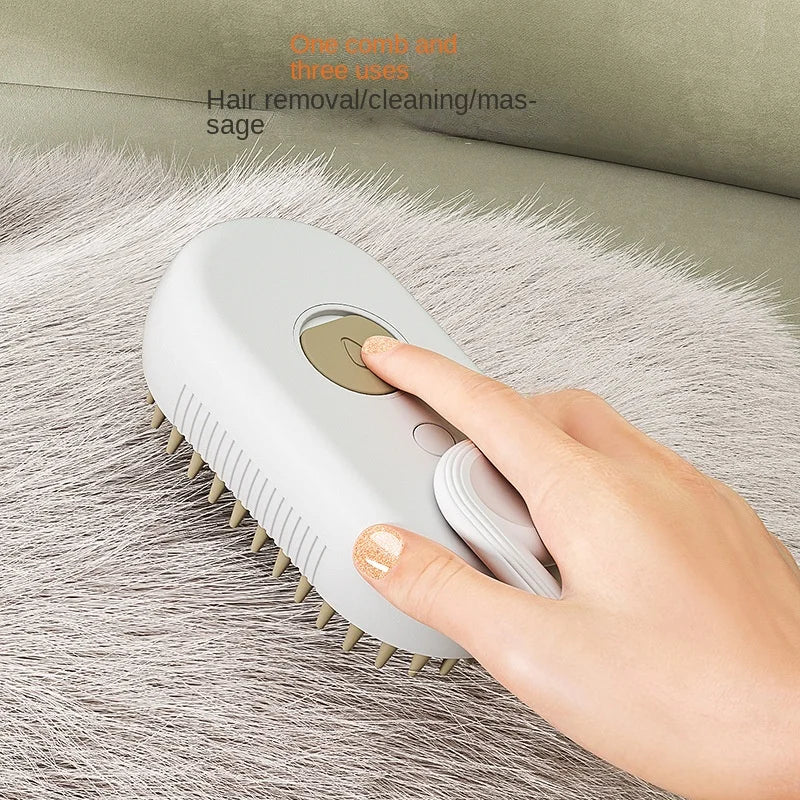 Cat Steam Brush Steamy Dog Brush 3 in 1 Electric Spray Cat Hair Brushes for Massage Pet Grooming Comb Hair Removal Combs ATHLEXES