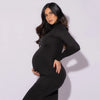 Elegant High-Neck Slim-Fit Maternity Dress ATHLEXES