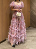 Chic Floral Patchwork Mesh Dress for Women ATHLEXES