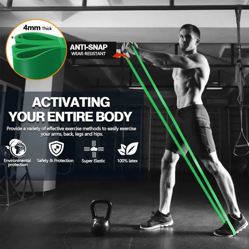 ProFlex 20-230lbs Resistance Band Set for Training ATHLEXES