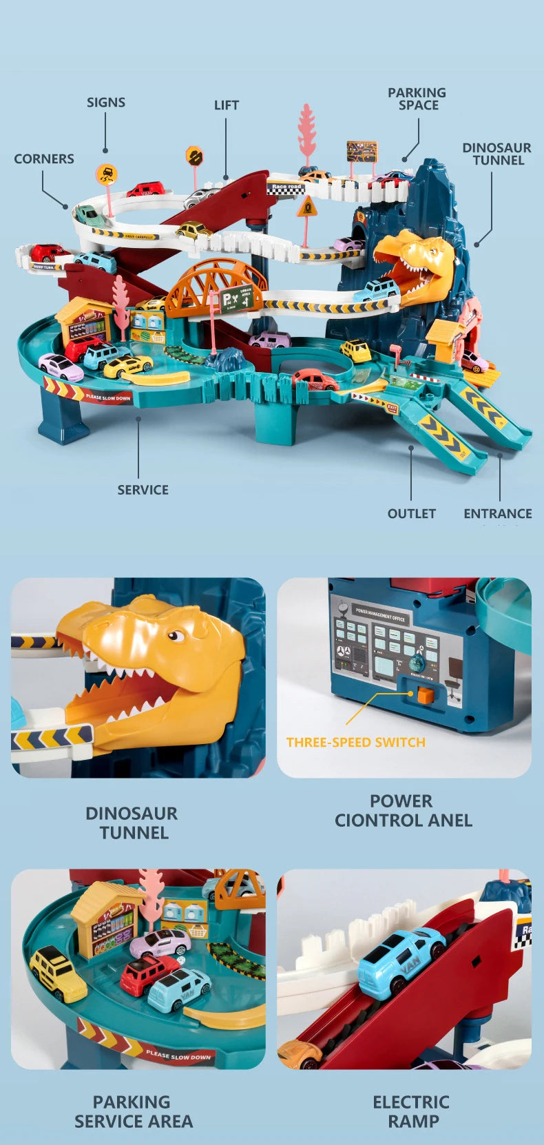 KBDFA Lion Adventure Race Track for Kids ATHLEXES