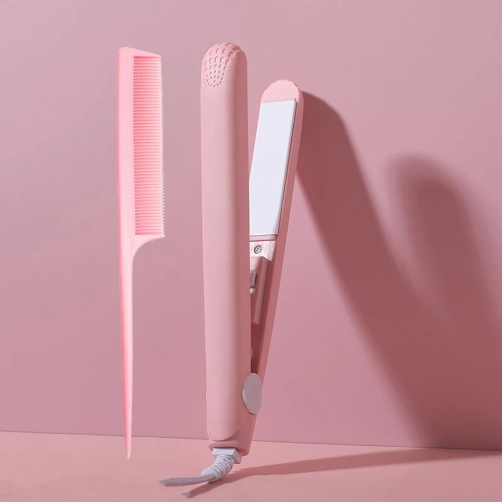 Pink Luxe Ceramic Flat Iron for Effortless Styling ATHLEXES