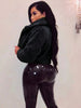 Velvet Luxe Faux Fur Cardigan Jacket ATHLEXES