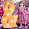 Illuminated Milestone Number Ornaments for Celebrations ATHLEXES