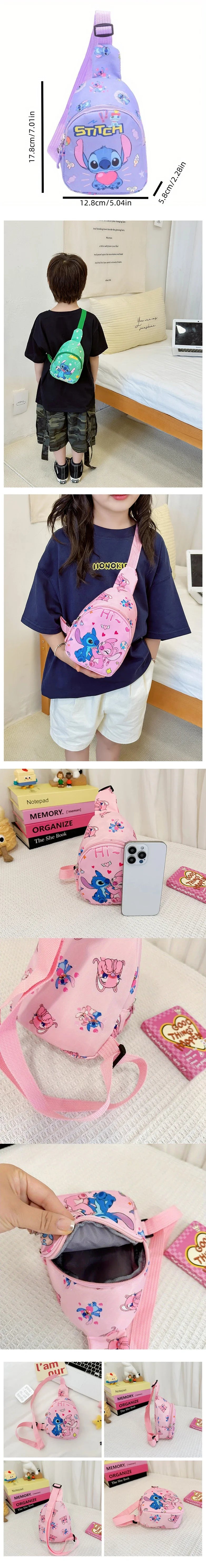 Stitch and Angel Cartoon Crossbody Bag ATHLEXES