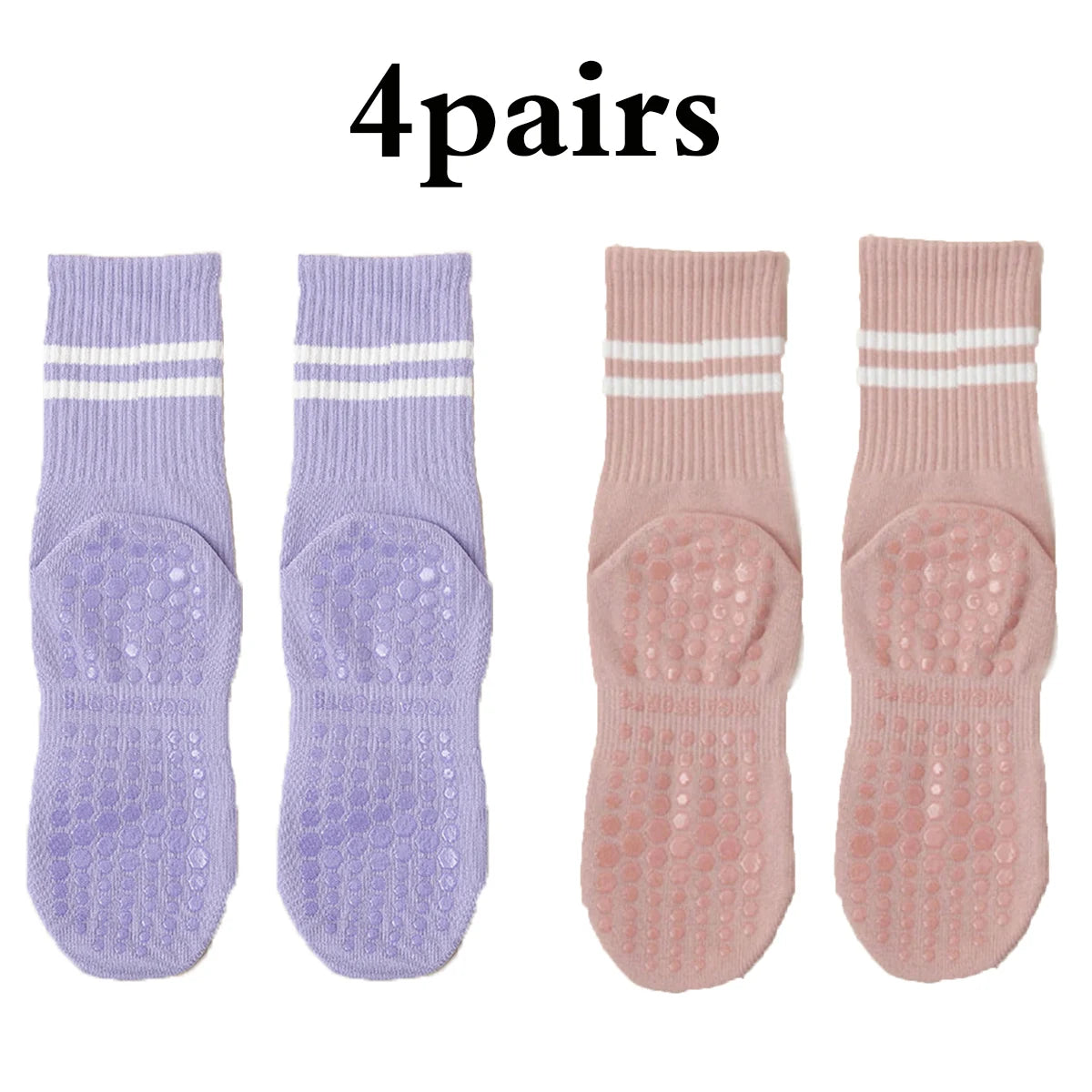 GripFit Non Slip Pilates Socks for Women ATHLEXES