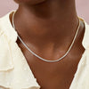 Dazzling White Zircon Choker Necklace for Women ATHLEXES