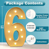 Radiant 4FT DIY Light Up Numbers for Celebrations ATHLEXES