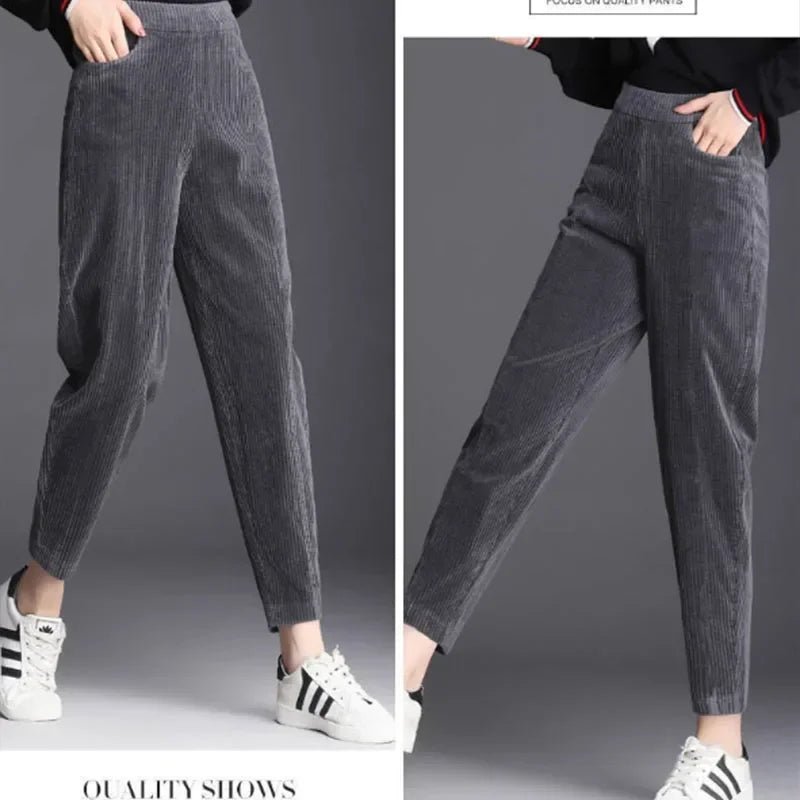 Casual Straight-Leg Winter Corduroy Trousers ATHLEXES