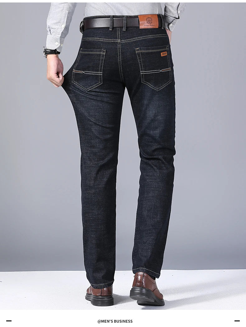 Elite Stretch Business Denim Trousers for Men ATHLEXES