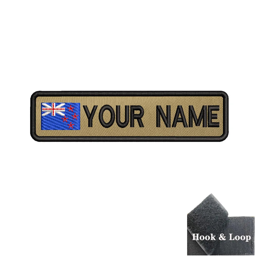 Custom 10cm Flag Patch Badge - Iron On or Hook Loop ATHLEXES