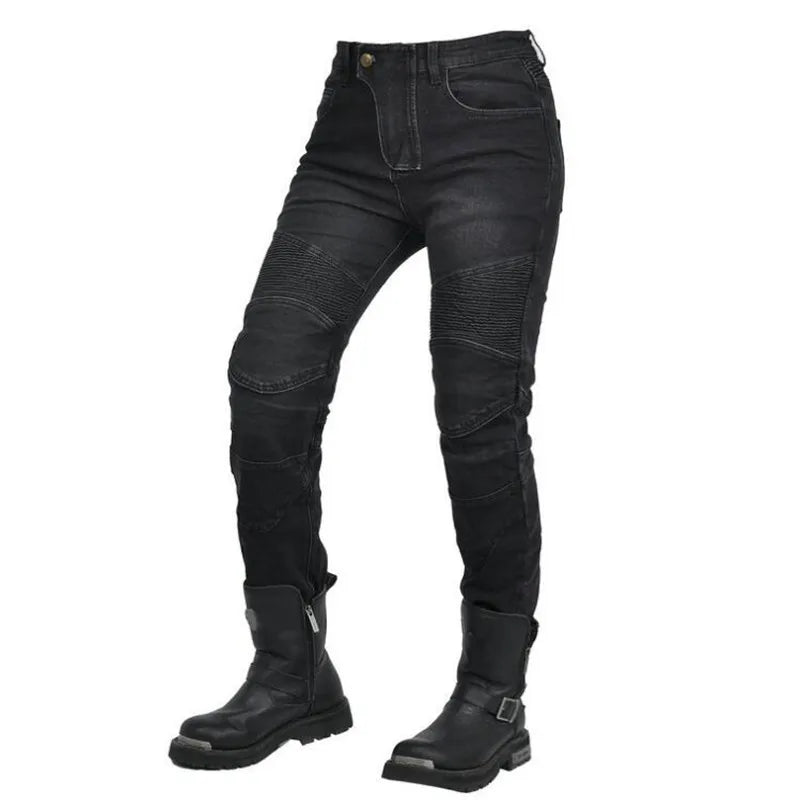 Premium Women's Motorcycle Riding Jeans with Armor ATHLEXES