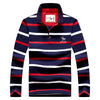 Elegant Stripe Embroidered Polo Shirt for Men ATHLEXES