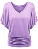 Chic Summer V-Neck Batwing Tee for Women S-5XL ATHLEXES