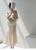 Korean Style Maternity V-Neck Knit Dress ATHLEXES