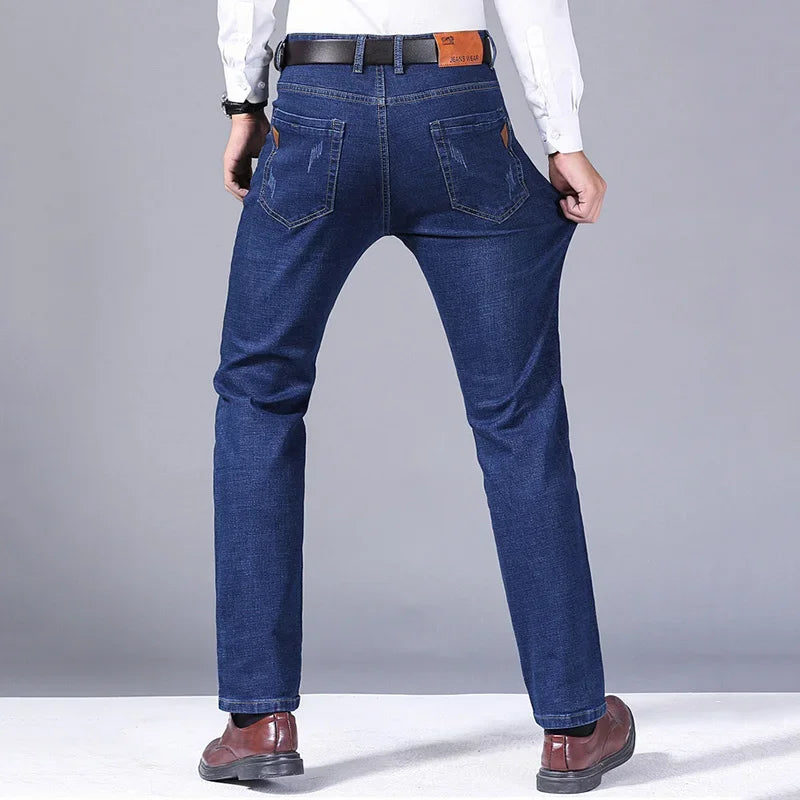Classic Stretch Straight Fit Denim Jeans for Men ATHLEXES