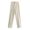 Chic High Waist Straight Leg Office Pants ATHLEXES