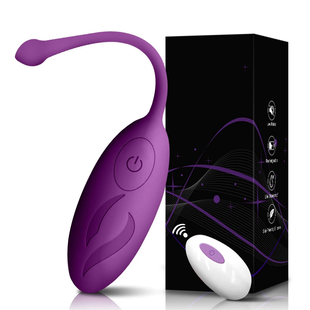 G-Spot Bliss Remote Control Love Egg Vibrator ATHLEXES