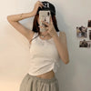Chic Ribbed Button-Down Tank Top for Women ATHLEXES