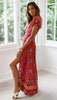 Boho Chic Floral V Neck Summer Dress ATHLEXES