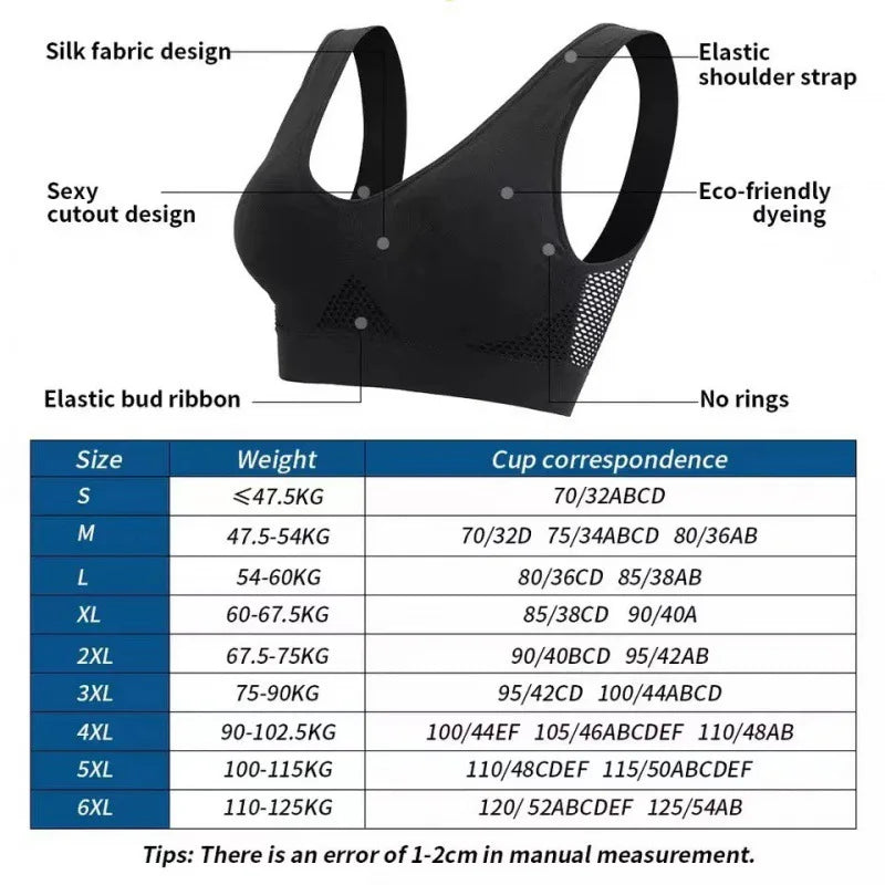 AeroFit Hollow Out Wireless Sports Bra ATHLEXES