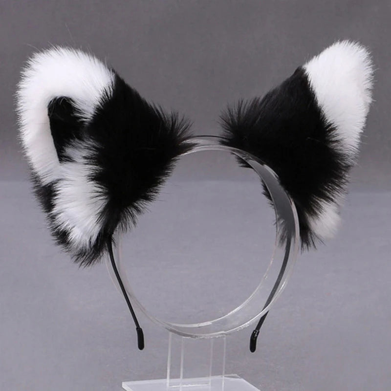 Lolita Fox Ear Faux Fur Cosplay Headband ATHLEXES