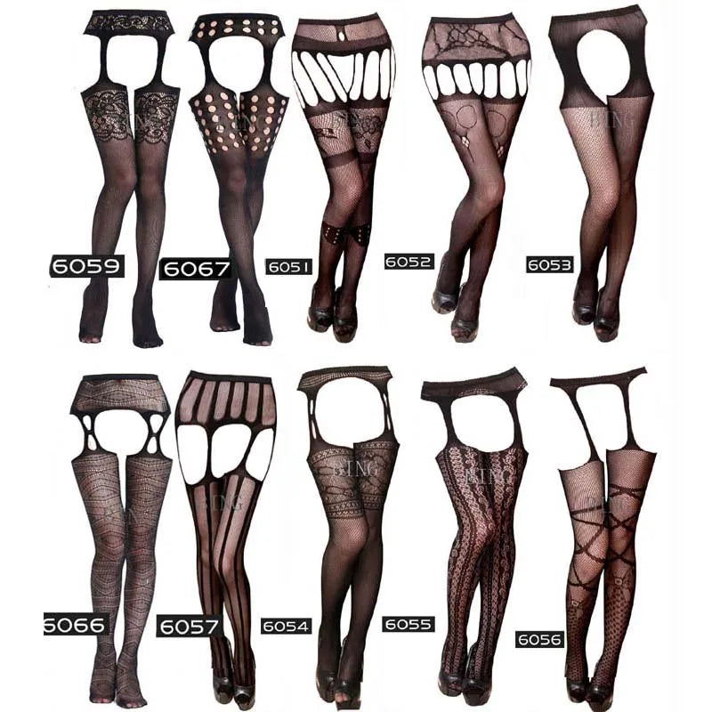 Elegant 19 Styles Lace Tights for Women - Sexy High Waist Fishnet ATHLEXES