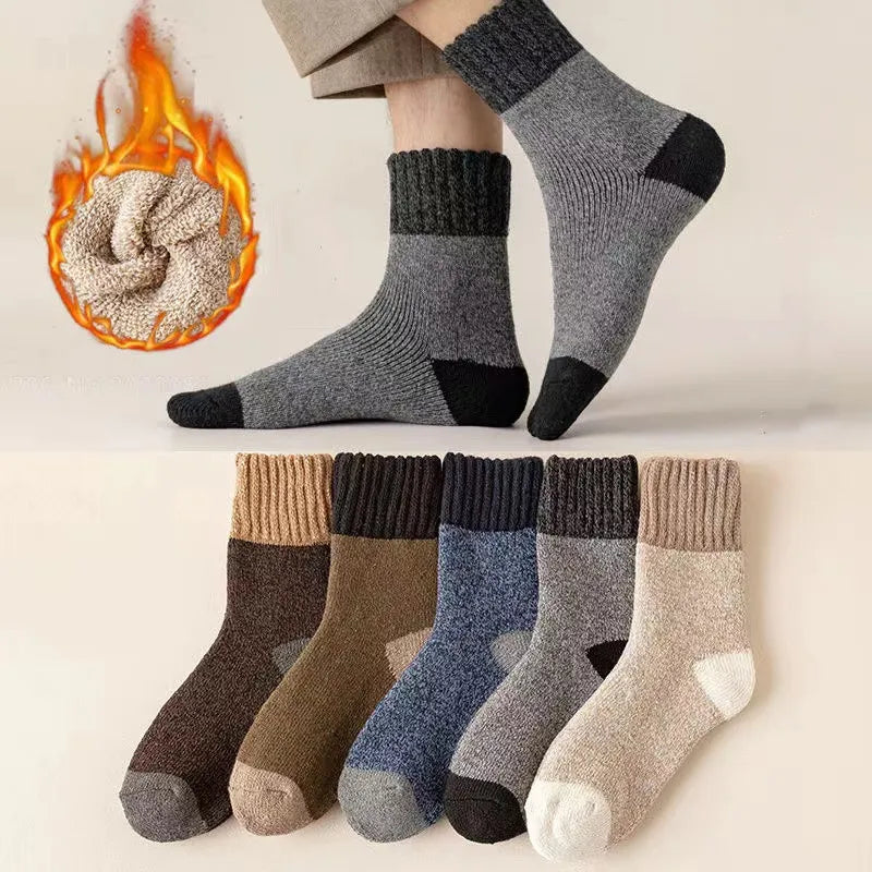 CozyWool Men's Winter Crew Socks Set ATHLEXES